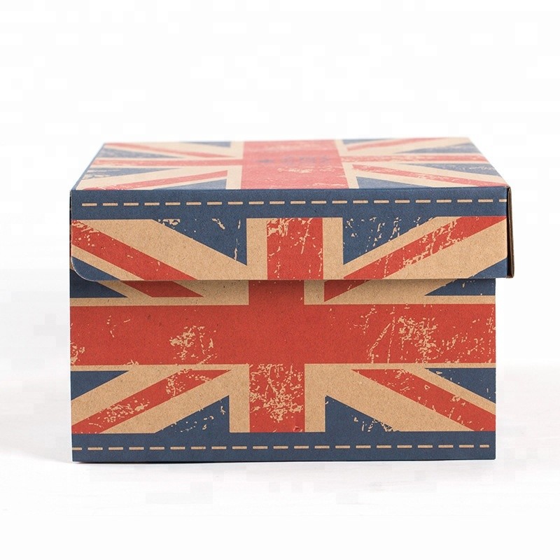 CMYK 4 Color Printing Corrugated Shoe Boxes With Strong Tensile Force