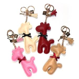 Quality CE Personalised Animal Keyring , 12.5cm Personalized Leather Key Ring wholesale