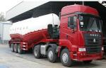 SINOTRUK 3 Axle 48500 Liters Bulk Cement Tank Semi Trailer Truck 50 - 80 ton