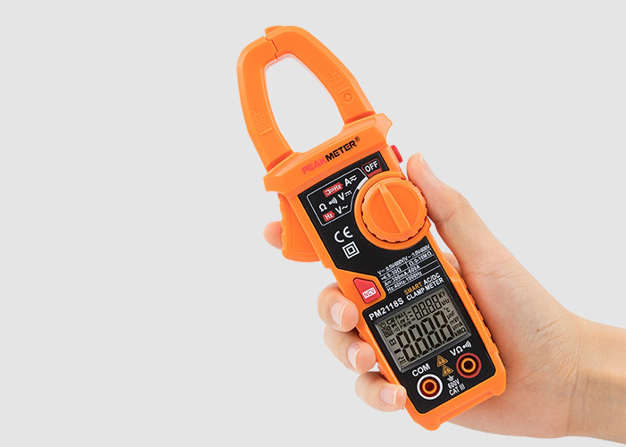 Portable AC DC Current Clamp Meter , Earth Leakage Clamp Meter With NCV Detection