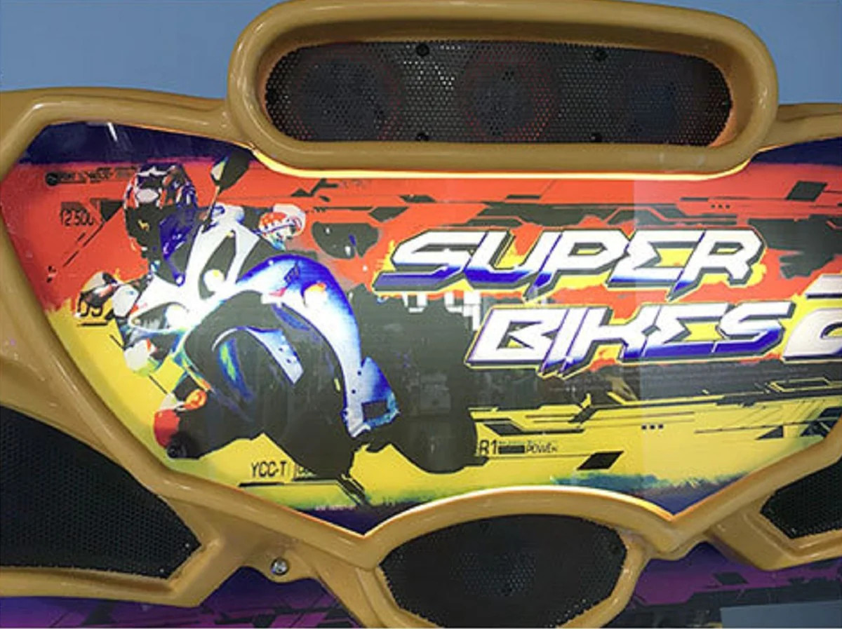 Super Bikes 2 Motor Arcade Racing Game, Single Player Classic Moto Bike Game Machine
