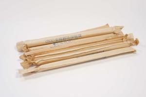 Quality Pointed Biodegradable PLA Straws 12x230mm With Paper Wrap wholesale