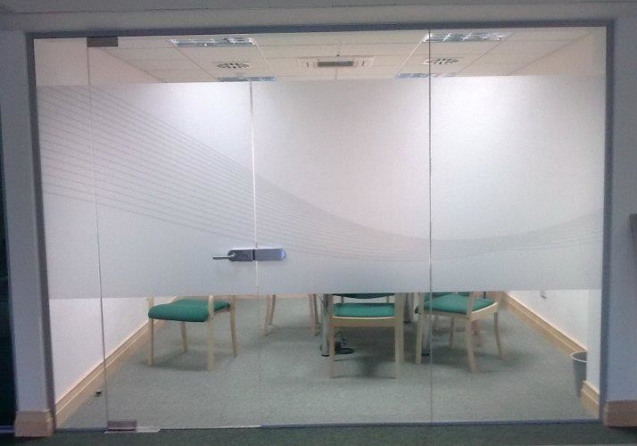 100 micron Sparkle Frosted Window Sticker Film For Office Decoration