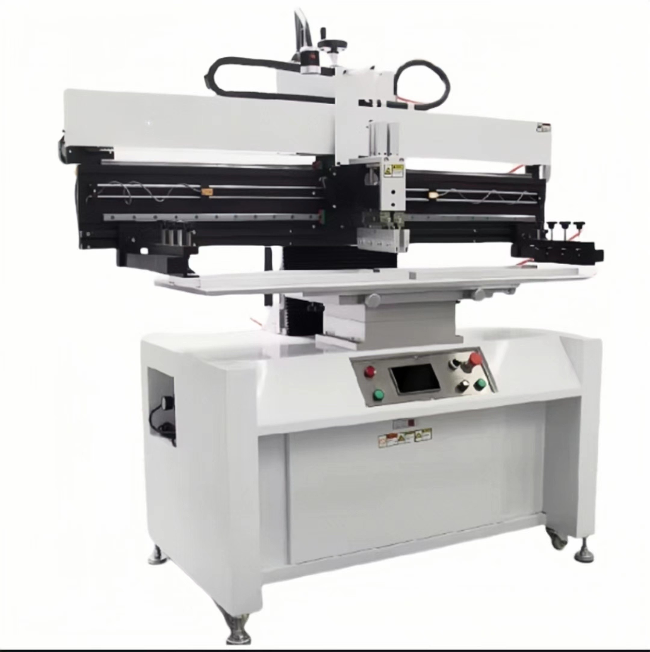YSL-P3P6P12 Semi-Automatic PCB SMT Screen Printer Accuracy +/- 0.05mm Power Consumption 200W PCB Thickness 0.2 - 6mm