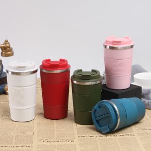 Quality Insulated 12oz 17oz Leakproof Coffee Cup With Lid Thermal Coffee Tumbler Stainless Steel Keep Cold And Hot Gift For Men Women wholesale