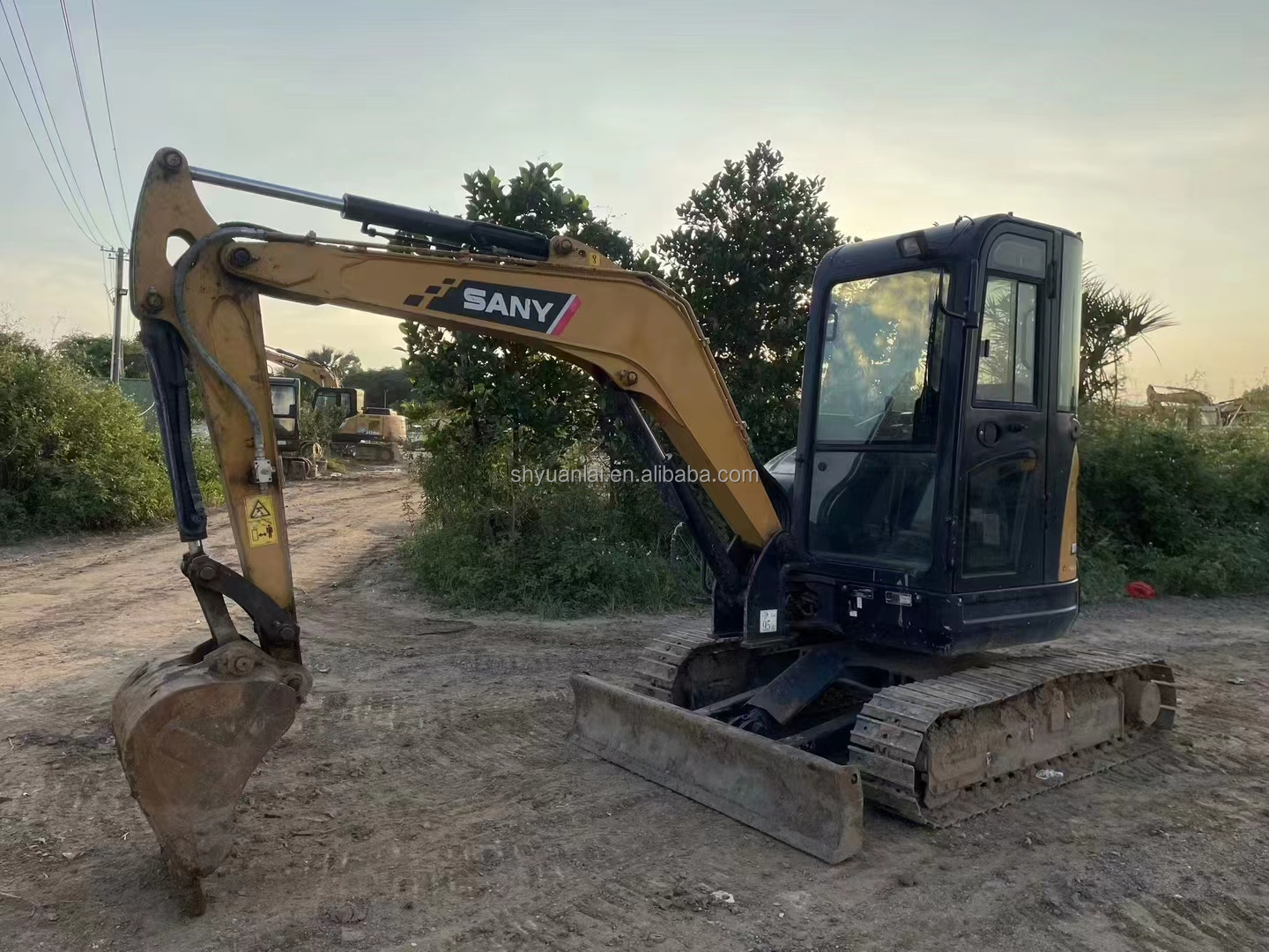 Original Paint Used SANY SY35U Small Excavator With High Work Efficiency