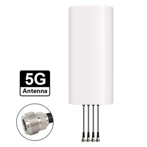 Quality Outdoor Multiband 600-6000MHz 4G 5G Antenna Ultra wideband 4 port Panel Aerial High gain Communication Antennas wholesale