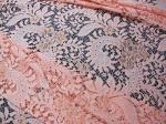 Elegant Orange Cotton Nylon Rayon Wedding Dresses Lace Fabric No-Elastic