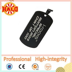 Quality Hot sale fashion black custom shape dog tag making wholesale