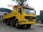 Yellow Sinotruk Howo 6x4 371hp Heavy Duty Dump Truck