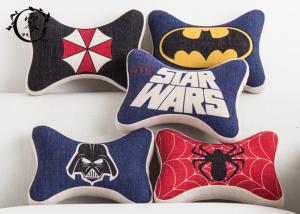 Quality Marvel Heros Polyester Car Neck Pillows , Zipper Silk Cotton Dog Bone Cushion wholesale