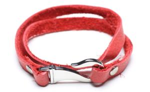 Quality Leather Bracelet, Stainless Steel Clasp wholesale
