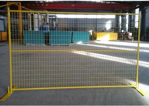 Quality Yellow Canada Temporary Fencing , Welded Steel Wire Mesh For Exhibitions wholesale