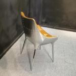 luxury Antique Aviator Furniture Restaurant chair American Loft aluminum button