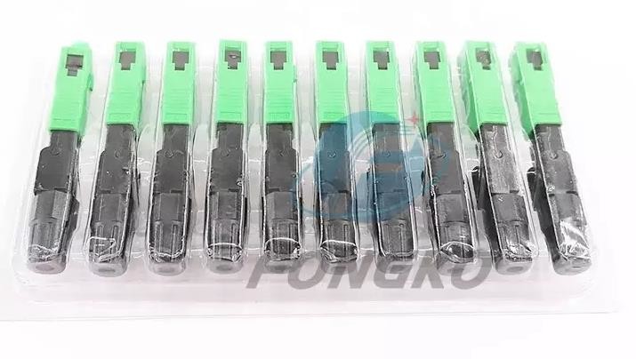 SC APC UPC Fiber Optic Fast Connector 2x3mm Flat Drop Cable 55mm 60mm