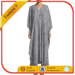 Quality Animal-Print Chiffon Caftan wholesale