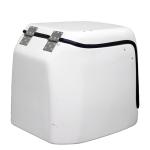 67L White Color Fiberglass Motorcycle Food Delivery Box Pizza Delivery Box with