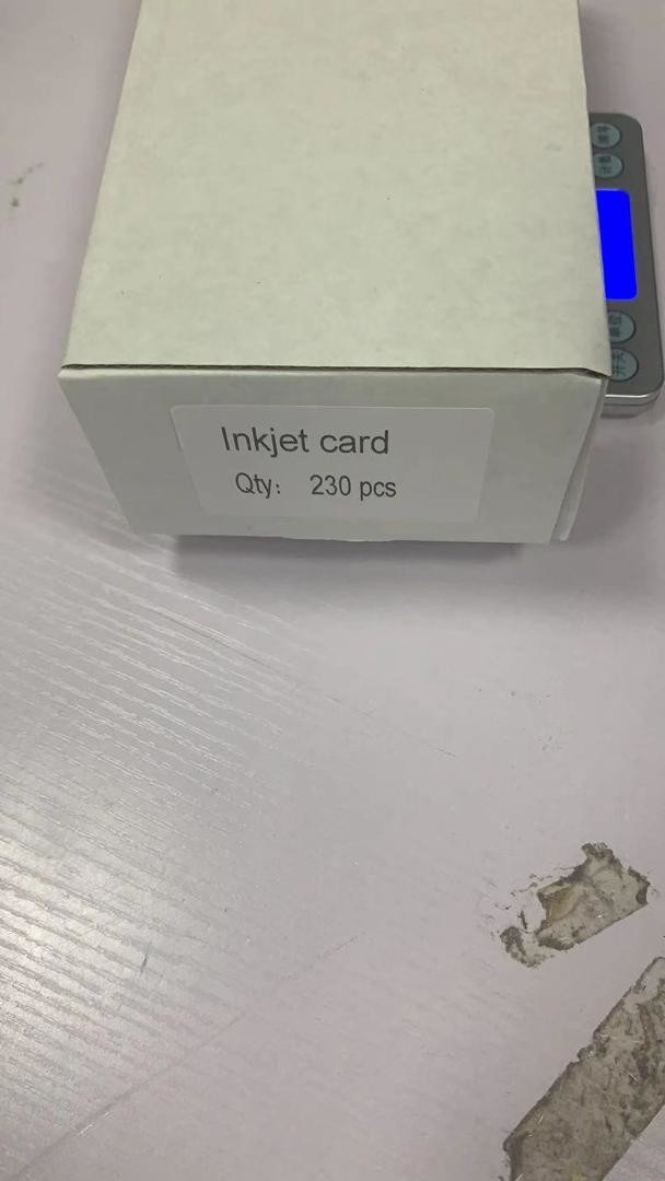 HIGH QUALITY WHITE BLANK PVC INKJET ID PVC CARD 0.76MM/760MIC 0.80MM/800MIC FOR Epson & Canon inkjet printer from China