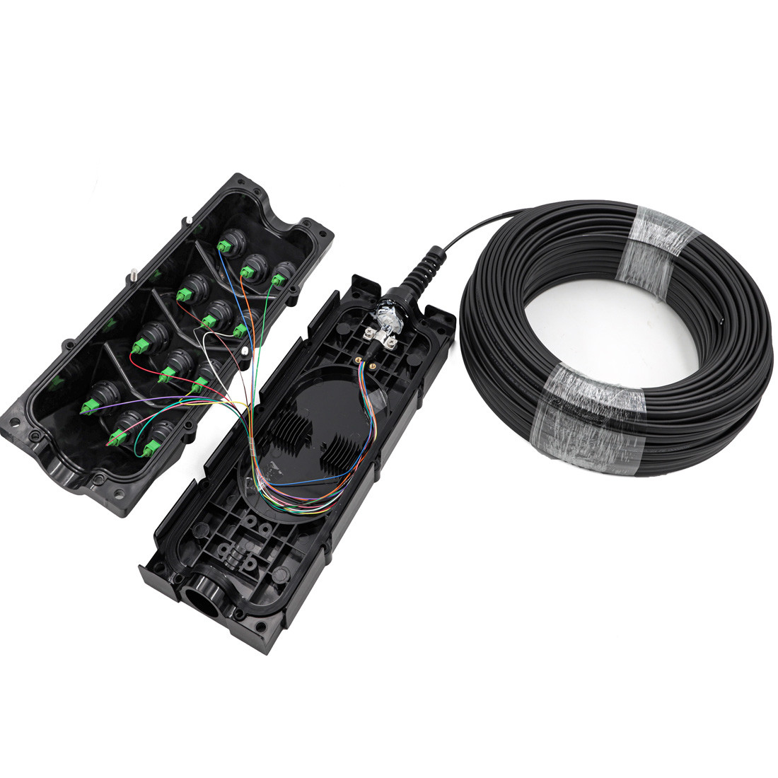 Outdoor IP67 FTTA FTTX Fiber Optic Splice Closure box 16 Core