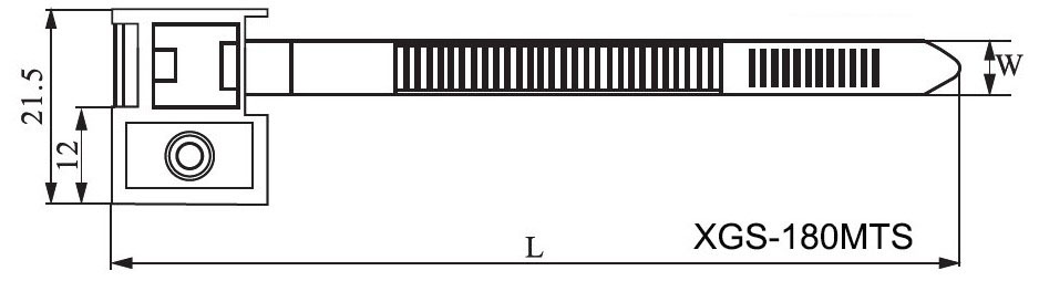 mounting cable tie
