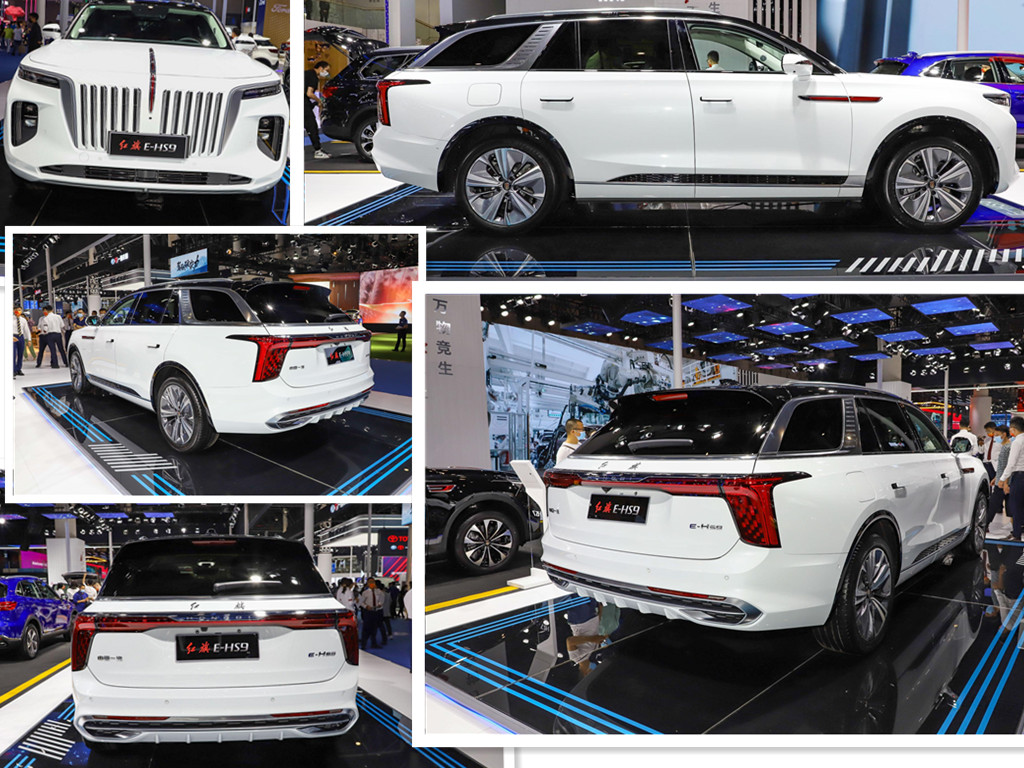 2024 High Speed Electric Car Hongqi E-HS9 Made In With Energy Big Suv Red Flag E-HS9 Used Cars Sports Car Turn to Left