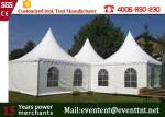 Folding Pagoda Party Tent Inflatable Aluminum Alloy For Luxury Hotel Transparent