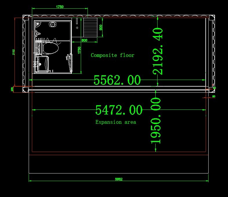 Energy Conservation 20ft Coffee Shop Shipping Container