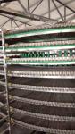 Bread Cake Pizza Hamburger Cooling Spiral Tower Conveyor