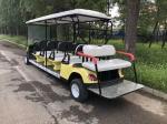 Yellow 27mph-35mph Golf Cart Golf Course Cart 10 Person Color Customized For