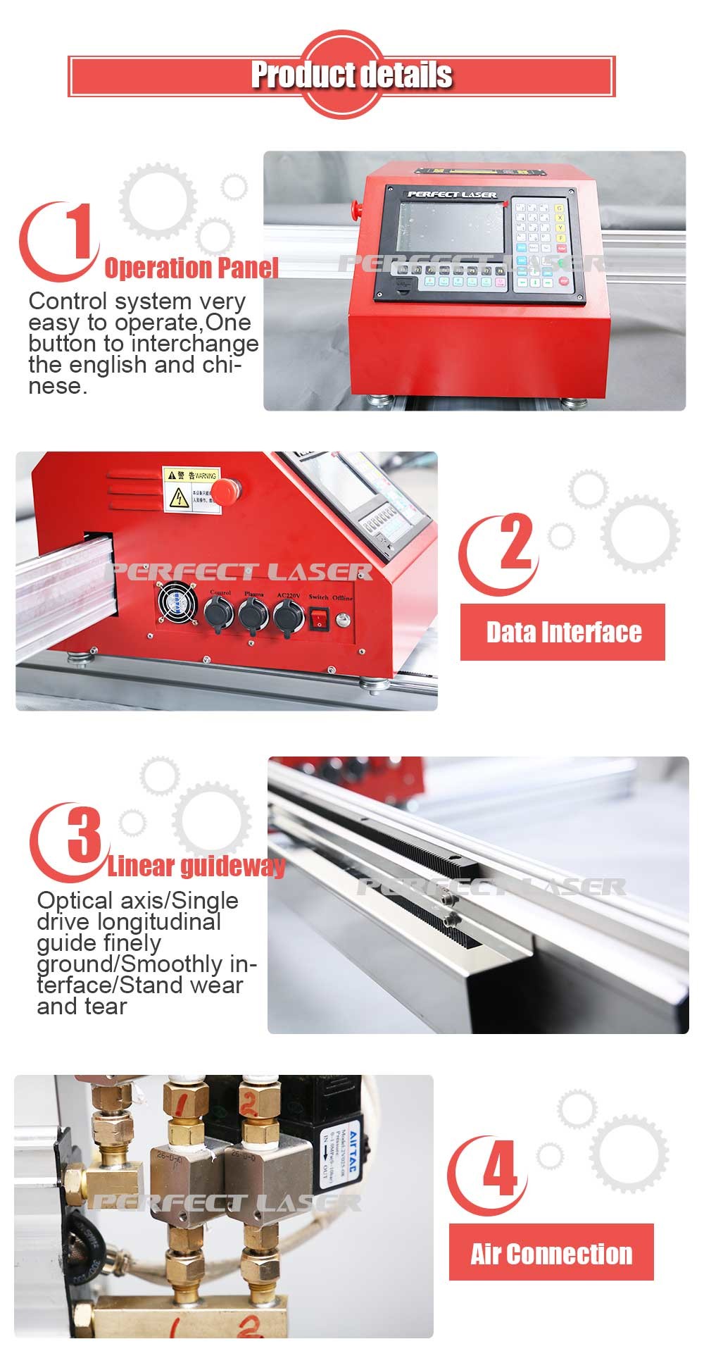Economic Plasma Cutting Machine For Iron and Steel / Portable CNC Plasma Cutter
