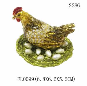 Quality wholesale trinket box animal jewelry boxes hen animal jewelry box wholesale