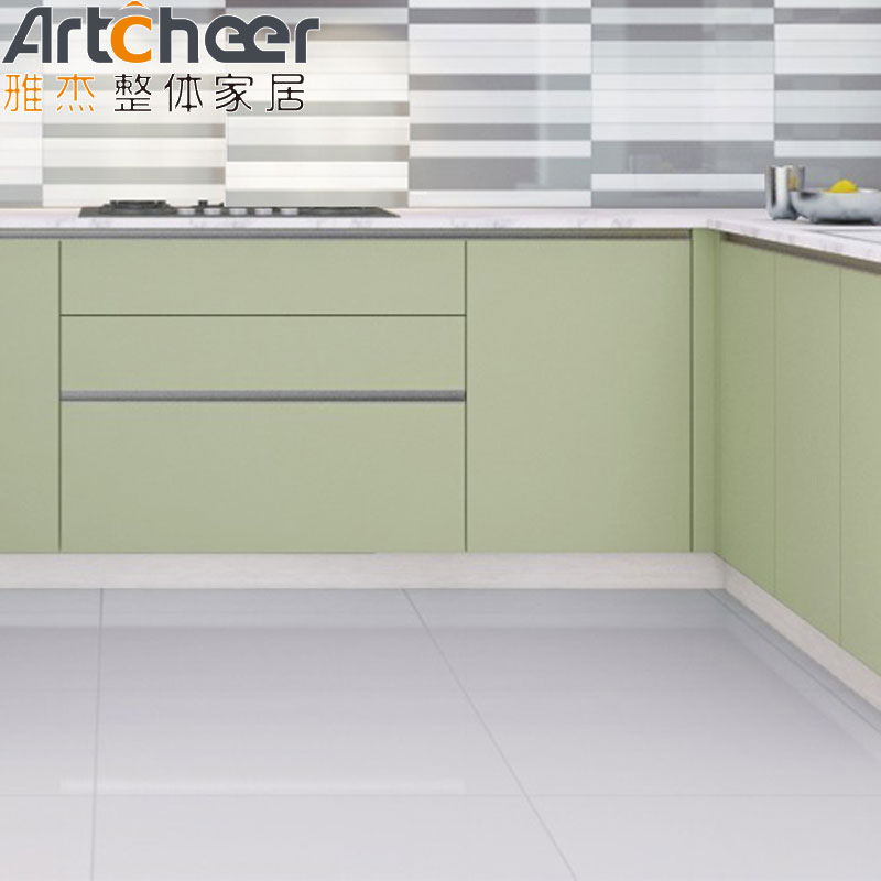 Direct U Shape Kitchen Cabinet with Plywood Carcase and Lacquer Door Panel Surface Treatment
