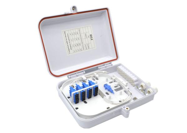 PC ABS Material Fiber Optic Distribution Box 16 Core FTTx Outdoor Wall Mounted