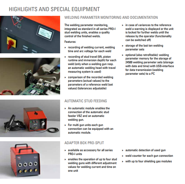 PRO-I 1300 Inverter Drawn Arc Stud Welding Machine For Short Cycle Stud Welding