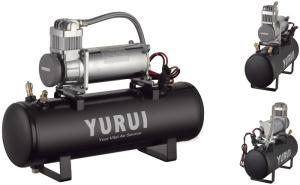 Quality 2.5 Gallon 12V Portable Compressed Air Tank IP67 with Steel / Chrome wholesale