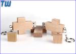 Data Storage 8GB USB Pen Flash Drive Wooden Cross Free Keychain