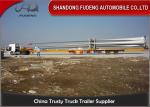 43 - 56 Meters Extendable Lowboy Trailer For Hydraulic Steering Wind Blade Carry