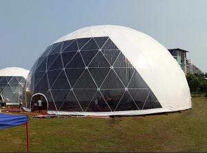 Quality 18M Waterproof Anti - UV Geodesic Dome Tent With Steel Pipes For Event Party wholesale