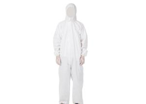 Quality Antivirus Disposable Protective Coveralls Against Germs Lightweight Design wholesale