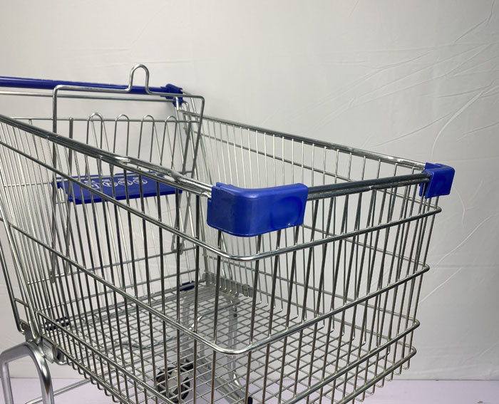 150L German Regular Supermarket Metal Trolley without Base Frame with Child Seat Self-Produced and Wholesale