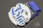 Sports School Awards Medals , Baseball Events Metal Medallion With Ribbons