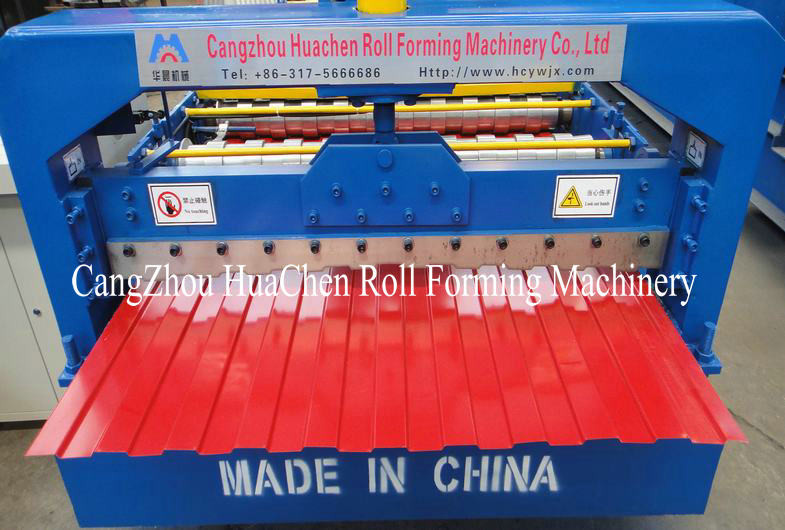 Mitsubishi PLC Metal Wall Panel Roll Forming Machine Yield Strength 550Mpa