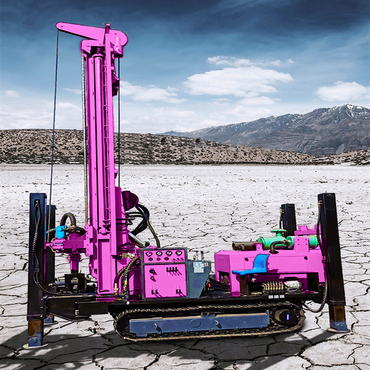 Hydraulic Portable Crawler Water Well Drilling Rig Borehole 200m Depth