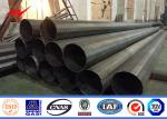 Hot Dip Galvanized Steel Electric Steel Utility Pole For Power Transmission Line