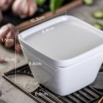 OEM Square Porcelain Soy Sauce Dish Tableware Accessories