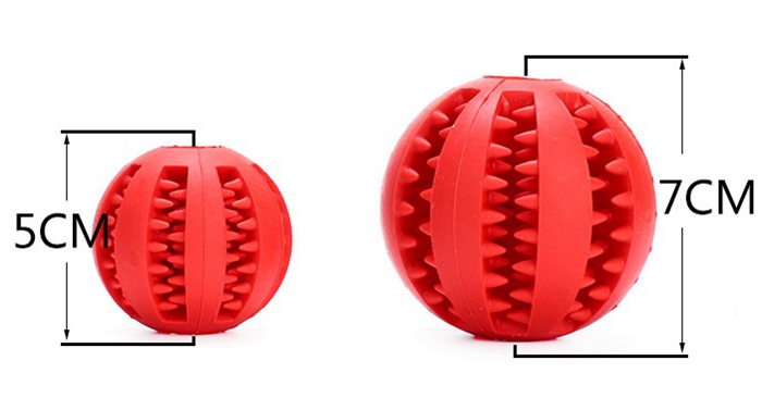 Hard Rubber Chew Toys Ball Dog Treat Chew Toys For Dog Teeth Cleaning