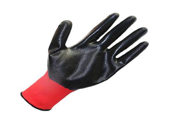 Cheap Custom Logo Accept Red liner and black nitrile coated gloves private label boxing for sale