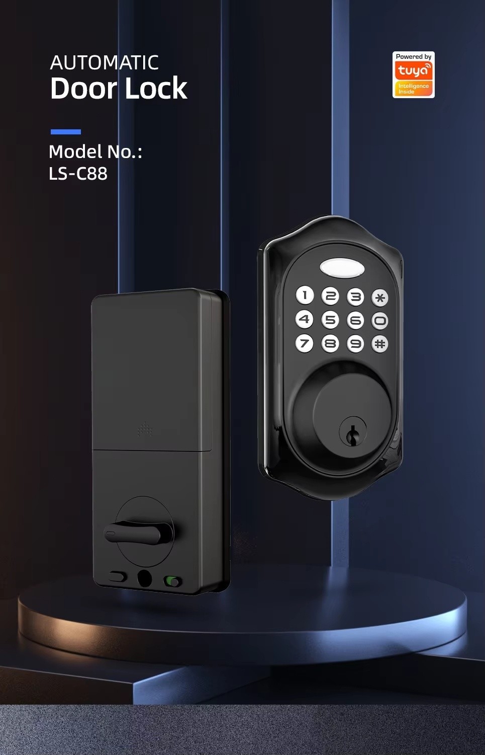 Smart Electronic Keypad Door Lock Bluetooth Network Door Lock C88