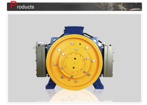 China Load 450 - 630 KG Gearless Elevator Machine / Lift Elevator Parts For Passenger Elevator on sale