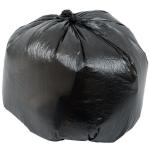 Black 20 - 30 Gallon Garbage Bags , 16 Micron Office High Density Can Liners